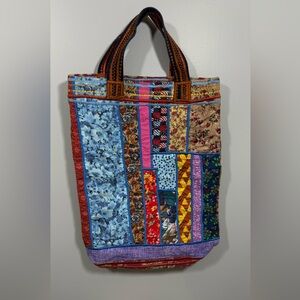 Handmade Patchwork Tote Bag - Multicolor
